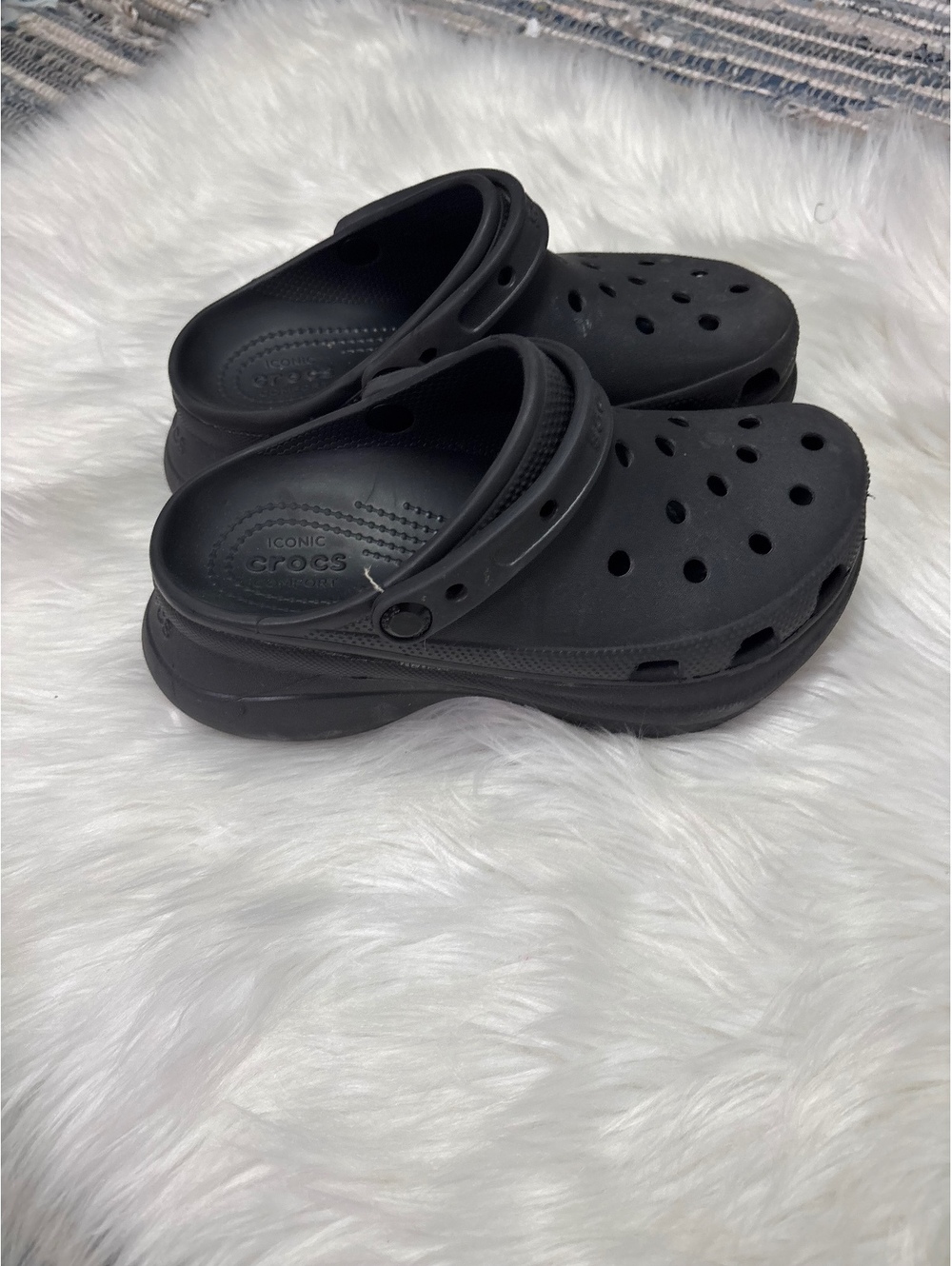* | CROCS | platform shoes. Size 7.